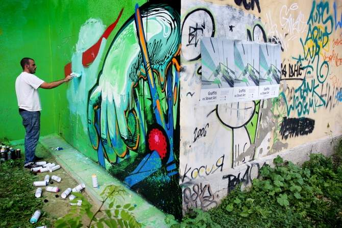 W trakcie ubiegłorocznego festiwalu graffiti tworzono m.in. przy ul. Peowiaków (Bartłomiej Zurawski)