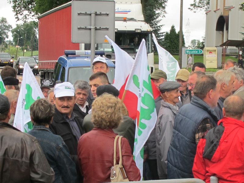 Protest rolników w Sitańcu (Leszek Wójtowicz)