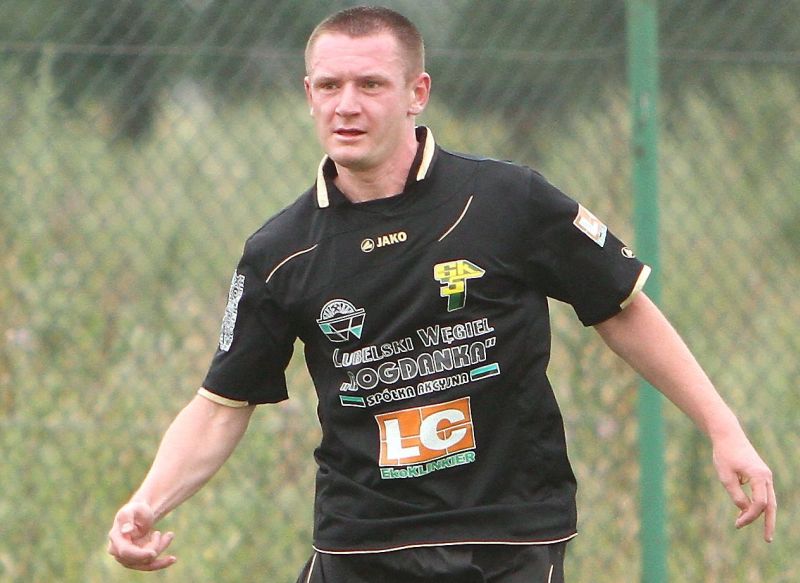 Sebastian Szałachowski zdobył zwycięską bramkę dla GKS Bogdanka w Olsztynie (MACIEJ KACZANOWSKI)