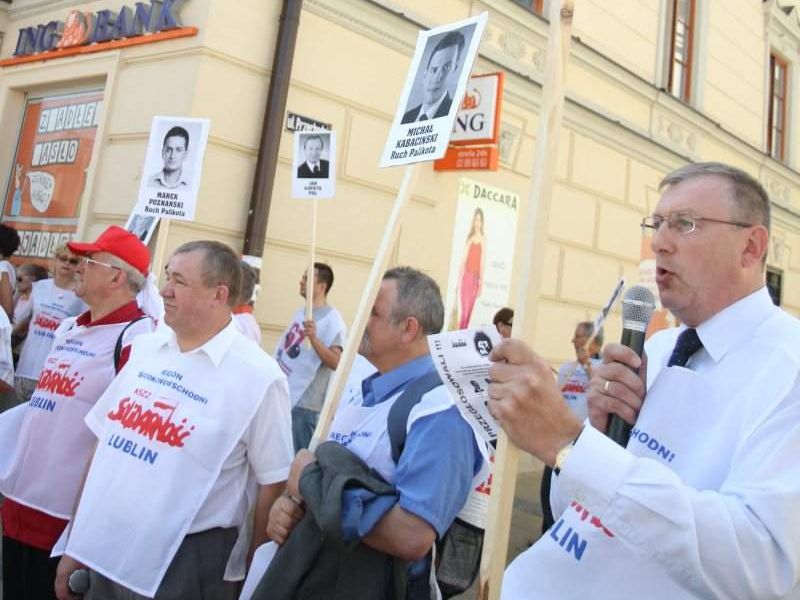 Dwa miesiące temu związkowcy z "Solidarności" pikietowali przeciwko reformie emerytalnej w Lublini