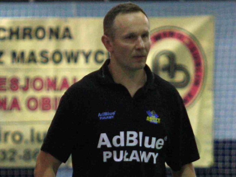 Trener Azotów Puławy Marcin Kurowski (ARCHIWUM/BARTEK ŻURAWSKI)