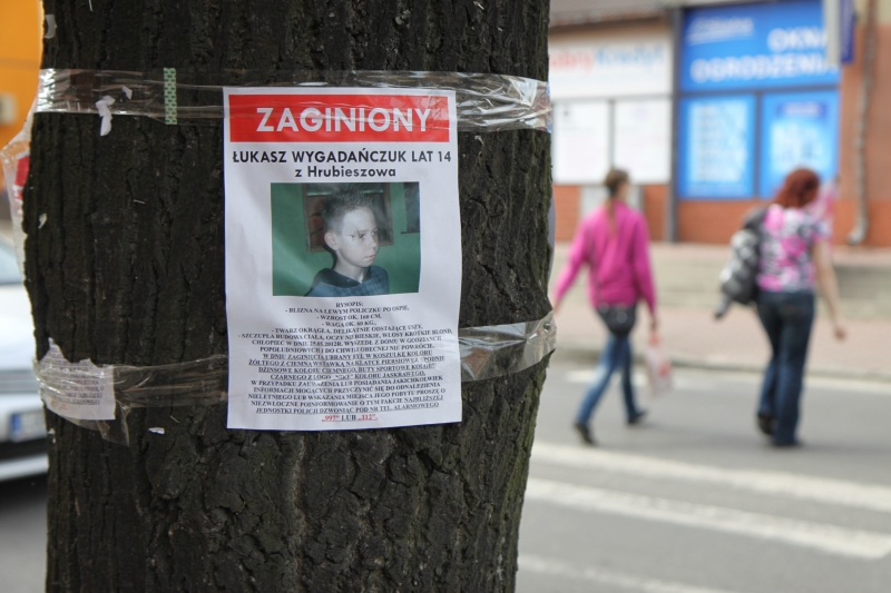 Poszukiwania 14-letniego Łukasza Wygadańczuka trwają od ponad miesiąca. (Leszek Wójtowicz)