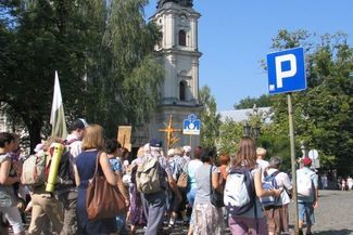 Tym razem do Częstochowy wyruszyło blisko 180 pielgrzymów (Jacek Barczyński)