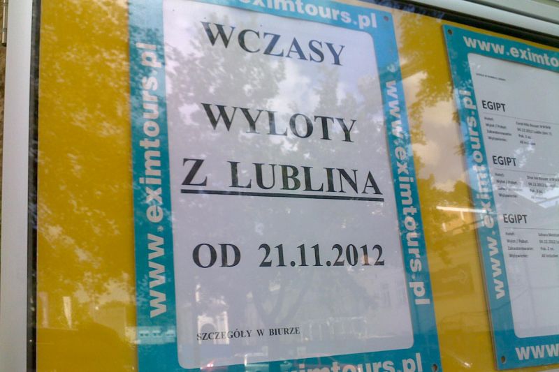 Wylotami z Lublina kuszą już miejscowe biura podróży. (Jerzy Szubiela)