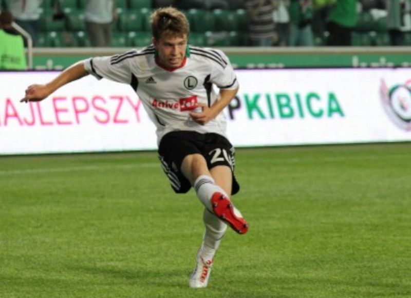 Jakub Kosecki strzelił w meczu z Rosenborgiem jedynego gola dla Legii (MAREK JÓŹWIK/MMWARSZAWA)