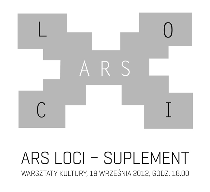 "Ars loci – suplement" (Warsztaty Kultury)