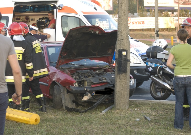 Wypadek na ul. Krochmalnej w Lublinie (Dariusz Sowa )
