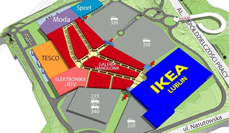 Projekt centrum IKEA w Lublinie