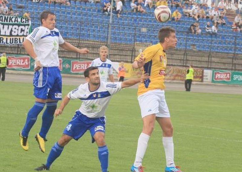 Piłkarze Motoru Lublin w sobotę przegrali z Wisłą Płock 0:1 (Wojciech Nieśpiałowski)