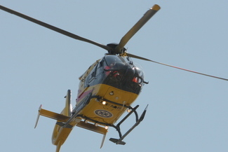 Mężczyzna został przetransportowany śmigłowcem do szpitala w Lublinie. (Archiwum)