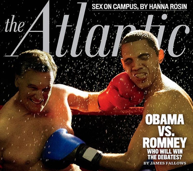Okładka magazynu "The Atlantic” mówi sama za siebie. Wymiana ciosów będzie trwała do końca kampanii