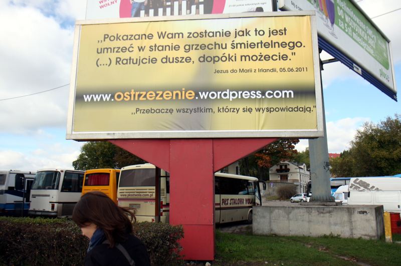 Billboard pojawił się w piątek (Jacek Świerczyński)