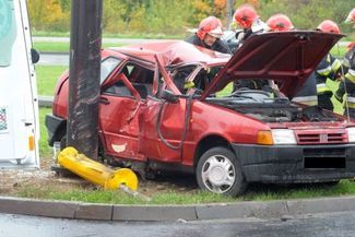 Wypadek przy ul. Diamentowej (Czytelnik Dariusz Sowa)