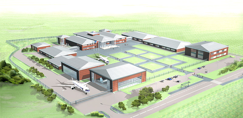 Tak będzie wyglądał kompleks Centrum Studiów Inżynierskich PWSZ w Depułtyczach Królewskich (PWSZ w C