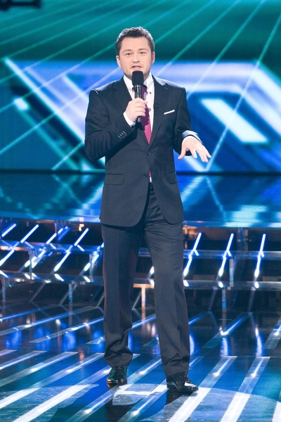 Jarosław Kuźniar podczas prowadzenia X Factor (PAP Life)