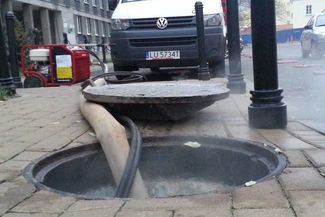 Awaria sieci ciepłowniczej w Lublinie (Łukasz Dudkowski)