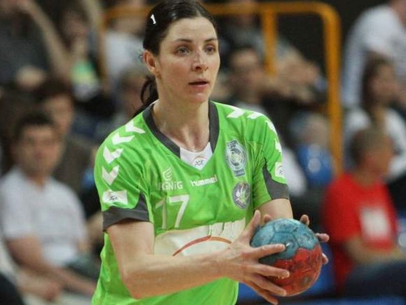 Kristina Repelewska zdobyła w sobotę dziewięć bramek dla SPR Lublin (MACIEJ KACZANOWSKI)