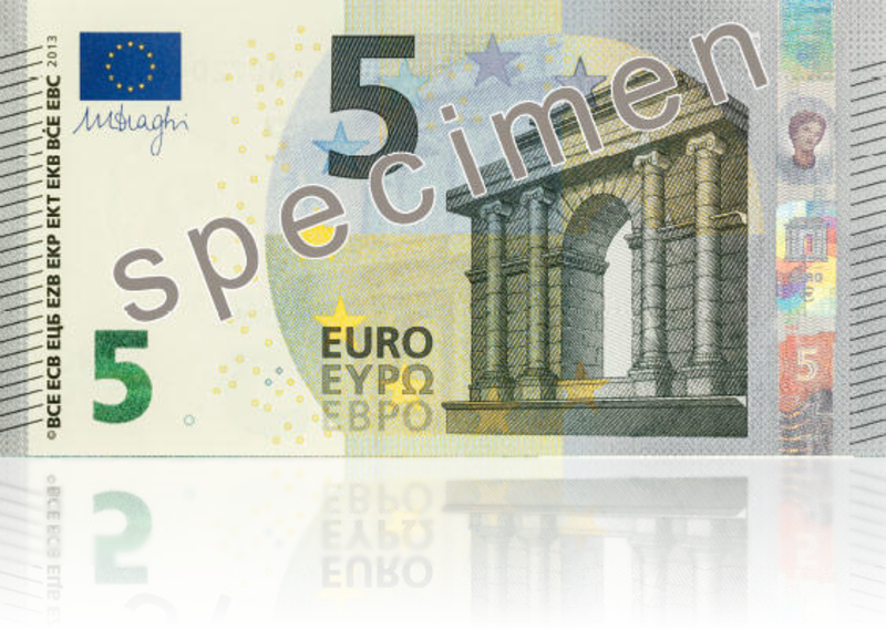 Nowy banknot 5 euro zostanie wprowadzony do obiegu 2 maja (EBC)