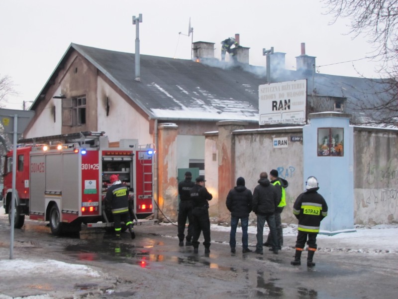 Pożar przy ul. Garbarskiej w Lublinie (Fotonews)