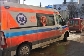 Na miejsce przyjechała karetka i Straż Miejska. (Bartosz / Alarm24)