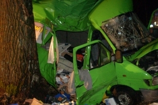 Wypadek w Kajetanówce (KPSP Łęczna)