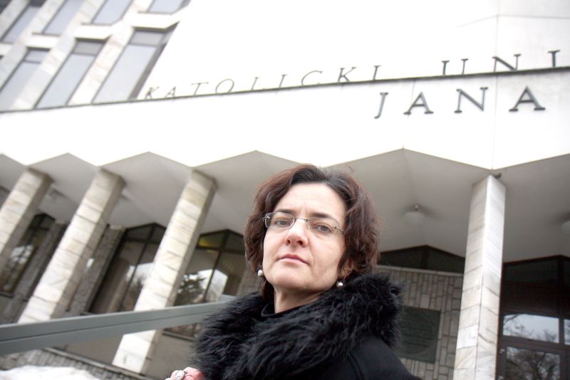 Zwolniona z KUL pracownik naukowa Sabina Bober walczy o przywrócenie do pracy. (Jacek Świerczyński)