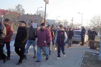 Wczorajszy protest w Chełmie (zdjęcie od Czytelnika)