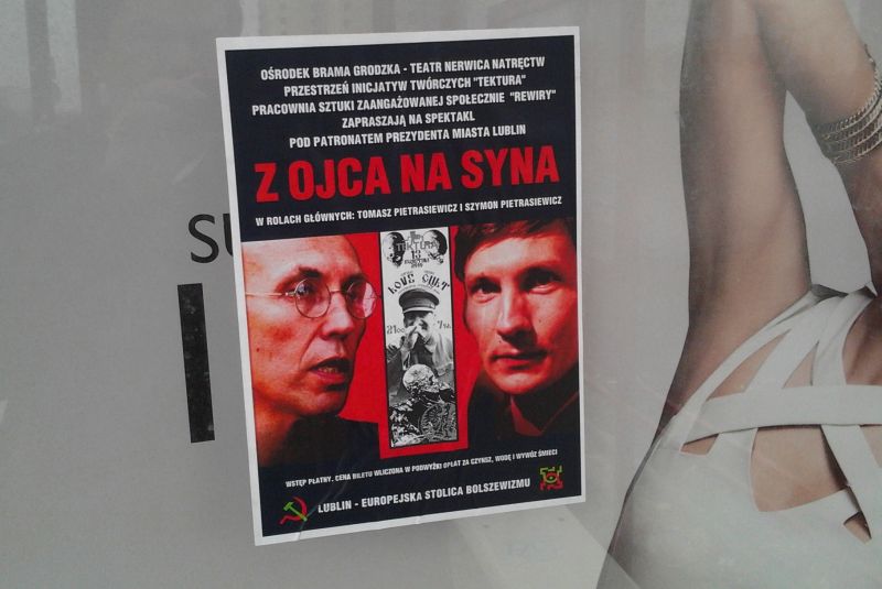 Kolejny raz w Lublinie pojawiły się tego typu plakaty (Czytelnik / Alarm24)