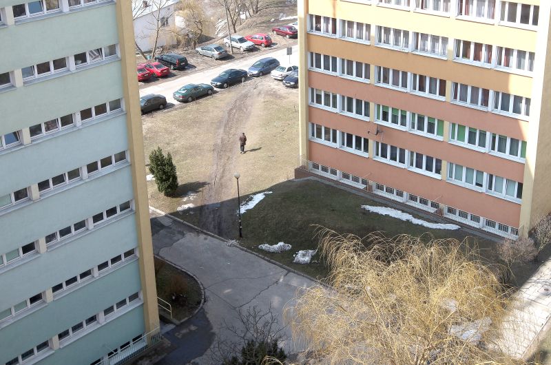 W pobliżu akademików przy ul. Nadbystrzyckiej ma być zielono i estetycznie. (Wojciech Nieśpiałowski)