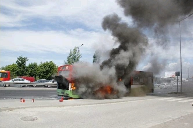 Pożar autobusu