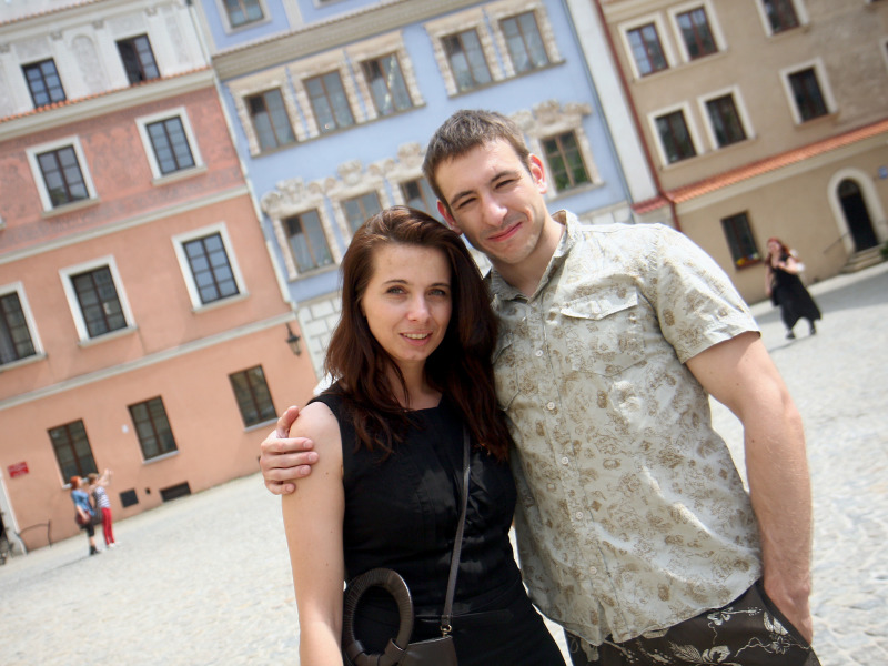 Wczoraj na Starym Mieście w Lublinie spotkaliśmy Sylwię i Kamila z Sosnowca. W naszym mieście spędzi