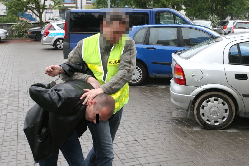 Jeden z zatrzymanych w sprawie pobicia policjantów (KWP Lublin)