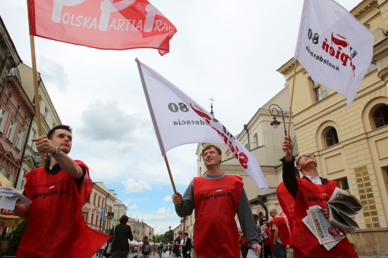 Bezpłatną komunikację miejską w Lublinie promowali "ponad politycznymi podziałami” związkowcy "Sie