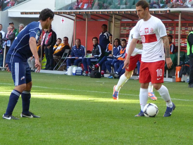 Ludovic Obraniak w 32 spotkaniach reprezentacji Polski strzelił sześć goli (Piotr Warmiński)
