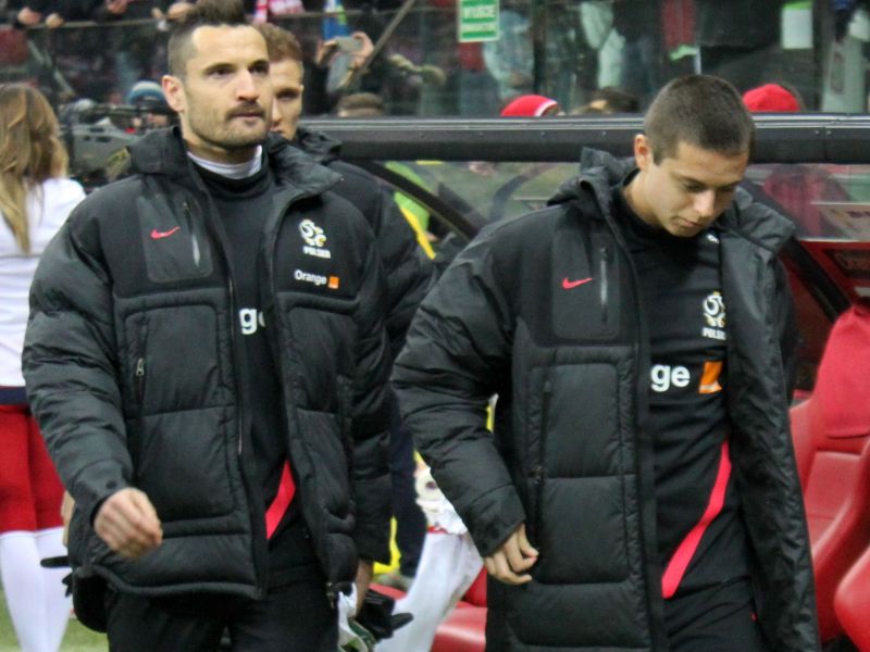 Ariel Borysiuk (z prawej) w reprezentacji Polski ostatnio jest tylko rezerwowym. W klubie radzi sobi