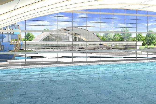 Budowa basenu olimpijskiego w Lublinie  (Wizualizacja)