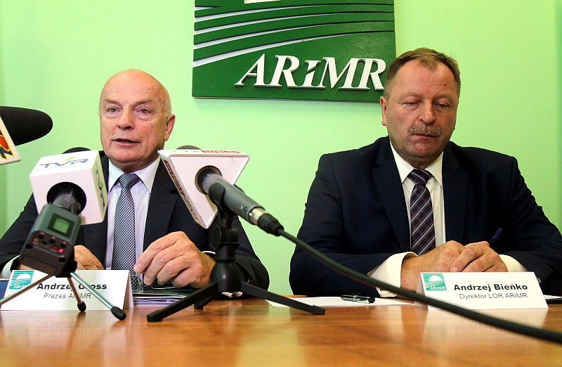 Od lewej: Andrzej Gross, prezes ARiMR i Andrzej Bieńko, dyrektor lubelskiego oddziału ARiMR. (Dorota