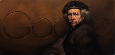 Rembrandt  na Google doodle
