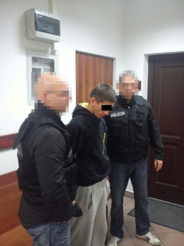 Policjanci kilka godzin po zdarzeniu zatrzymali 24-letniego mieszkańca Bełżyc (Policja)