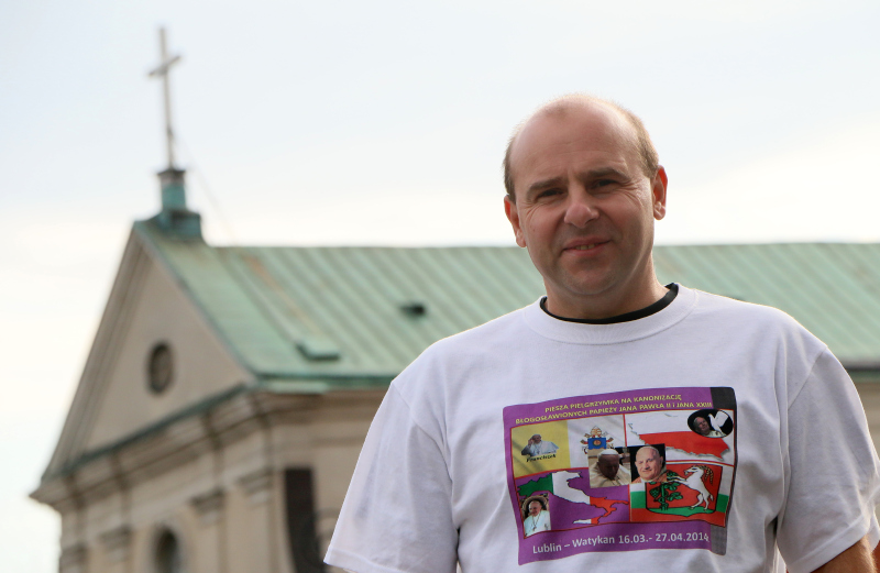 O swoją kondycję się nie boję, dużo biegam – mówi Adama Uliczny z Lublina, który trasę do Watykanu z