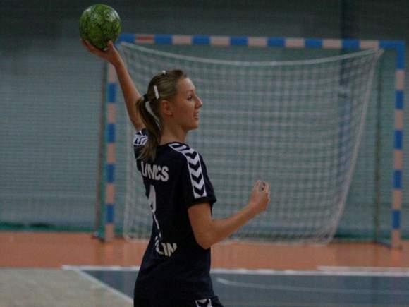 Weronika Zarzycka rzuciła 9 bramek w sobotnim meczu (Archiwum)