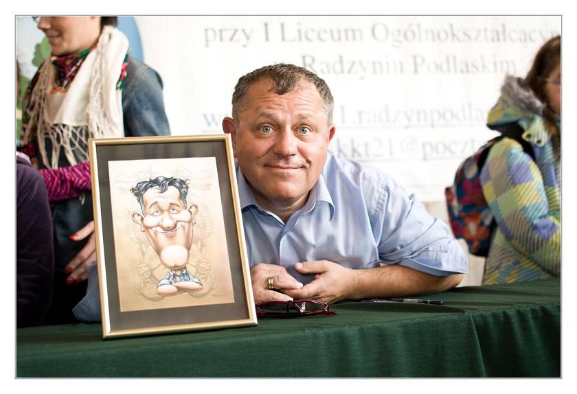 Tadeusz Chudecki dostał o mieszkańców Radzynia Podlaskiego karykaturę  (Paweł Żochowski)