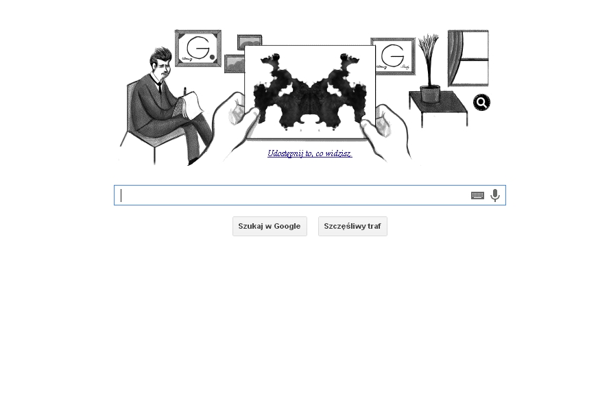 Badanie Hermann'a Rorschach'a na Google Doodle