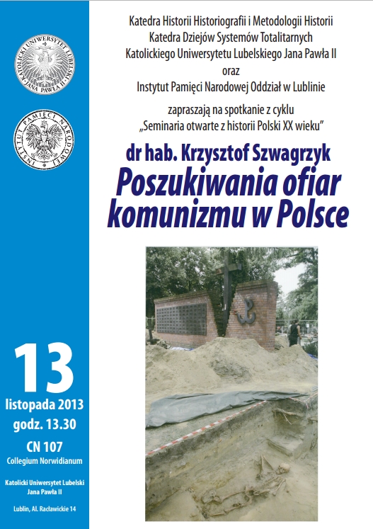 "Poszukiwania ofiar komunizmu w Polsce" (KUL)