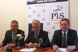 Od lewej: Adam Abramowicz, Sławomir Zawiślak, Jerzy Rębek