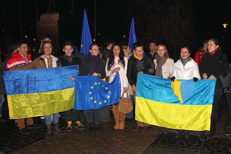 Protest Ukraińców w Lublinie (Emil Stec)
