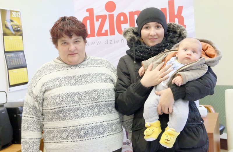 Pani Katarzyna Cieżko z córką i wnuczkiem odwiedziła wczoraj naszą redakcję przy okazji pierwszego l