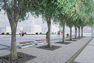 Wizualizacja nowego centrum Tomaszowa Lubelskiego (UM Tomaszów Lubelski)