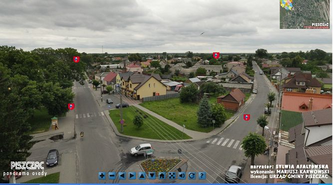 Wirtualny spacer to nowy sposób na promocję w gminie Piszczac (kadr z wirtualnego spaceru po Piszcza