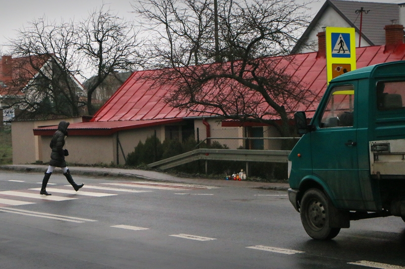 Do wypadku na tym przejściu dla pieszych doszło w miejscowości Wólka (Wojciech Nieśpiałowski)